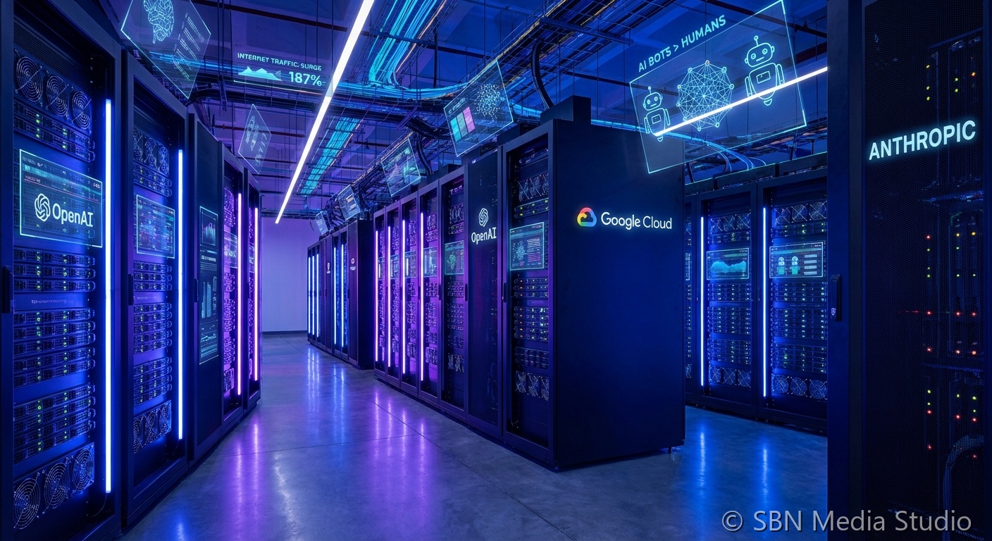 AI Bots Now Outnumber Humans Online as LLM-Driven Traffic Surges 187%