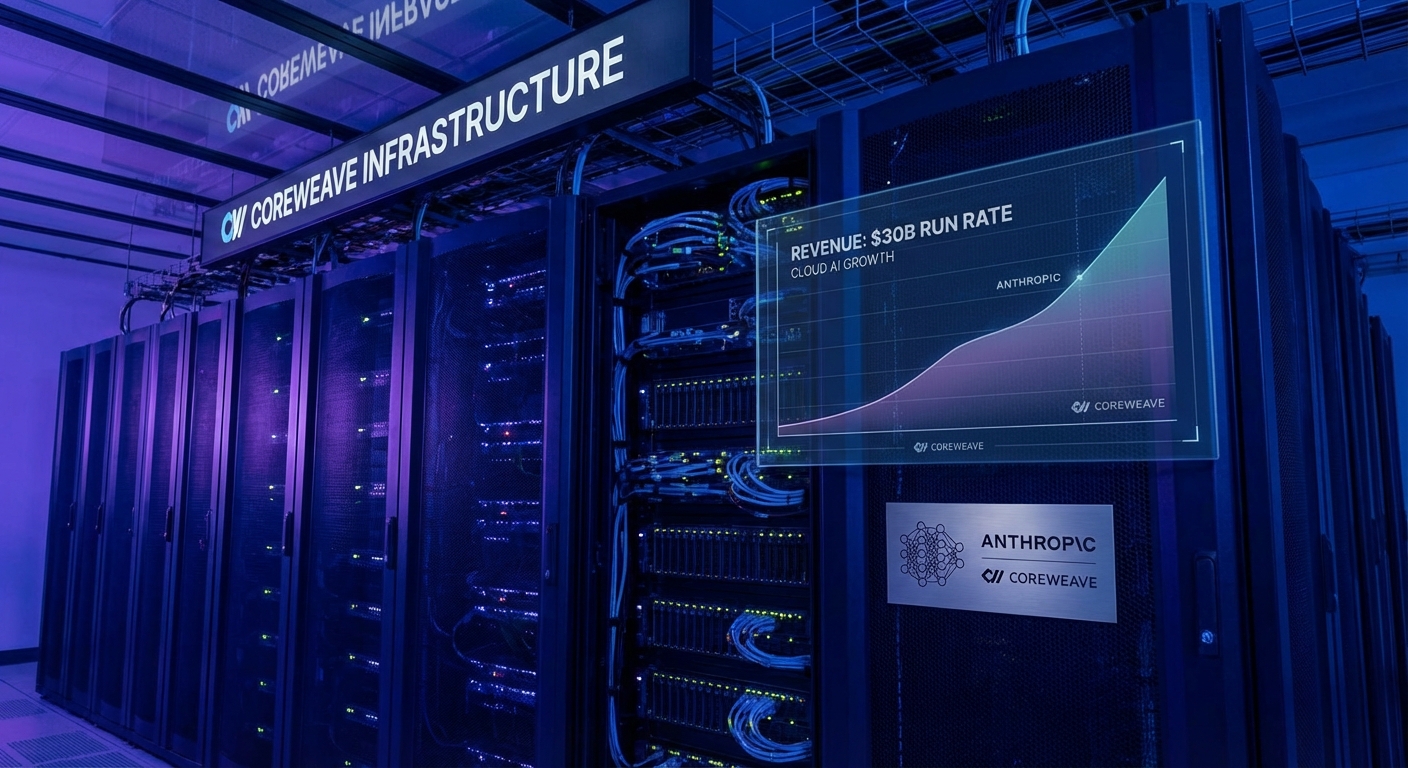 Anthropic Hits $30 Billion Revenue Run Rate, Signs CoreWeave Infrastructure Deal