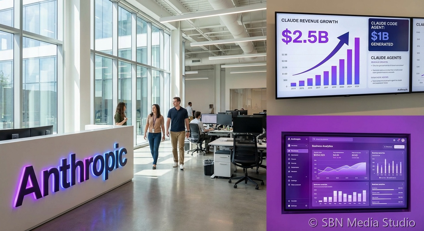 Anthropic Revenue Doubles to $2.5B Annualized — Claude Code Agent Alone Tops $1B, Pentagon Feud Drives Record Signups