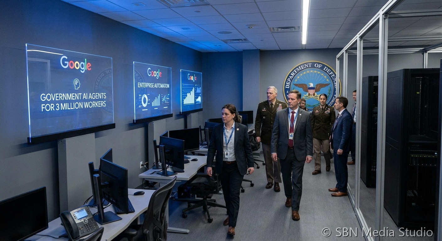 Google Quietly Gains Ground with Pentagon AI Agents Contract Covering 3 Million Unclassified Workers